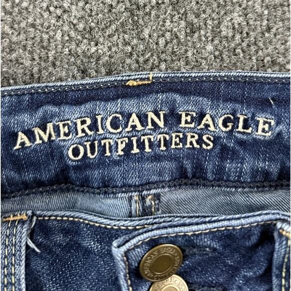 American Eagle Outfitters Super Stretch Artist Crop Denim Jeans Size 8R - Picture 8 of 12